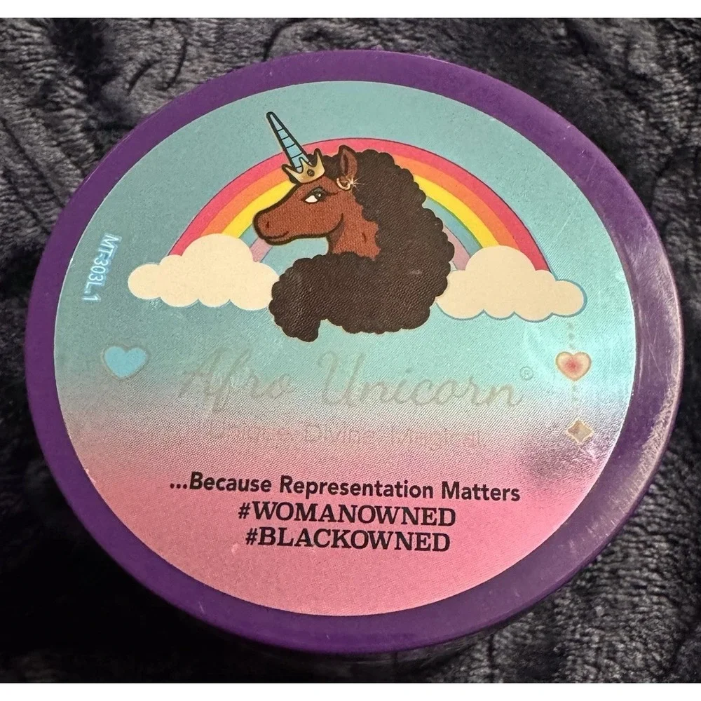 NEW Afro Unicorn Magical Tresses Edge Control Sparkle Bright 3 Pack 4oz Each